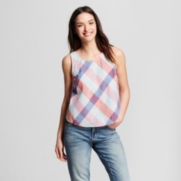 Target Universal Thread plaid tank top - Picture 8 of 8